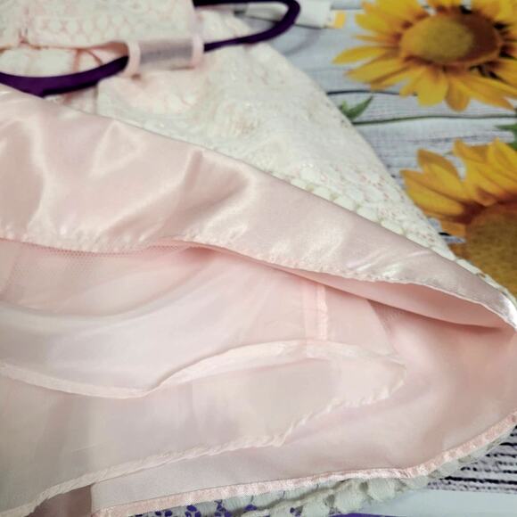 Purple Rose Girl's Pink and Lace Dress Size 16 - Picture 4 of 11